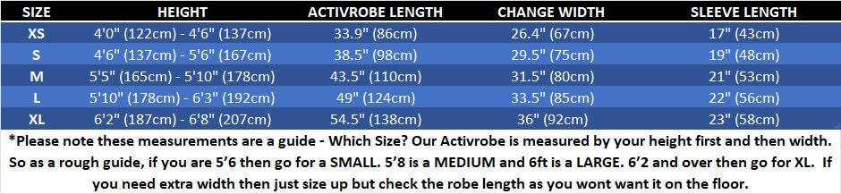 ActivRobe - A Change Robe for your water sports and outdoor activities - Sand